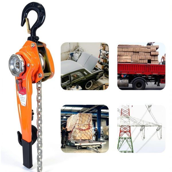Lever Chain Hoist 3300 lbs 20 ft G80 Steel Ratchet by KITUYOTO-5