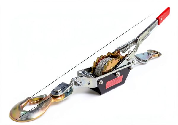 Come Along Winch JIAJU 2T Ratchet Puller with 12FT Steel Cable-5