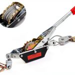 Come Along Winch JIAJU 2T Ratchet Puller with 12FT Steel Cable-0