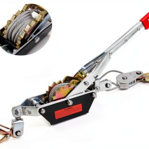 Come Along Winch JIAJU 2T Ratchet Puller with 12FT Steel Cable-0