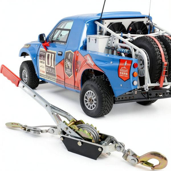 Come Along Winch JIAJU 2T Ratchet Puller with 12FT Steel Cable-1