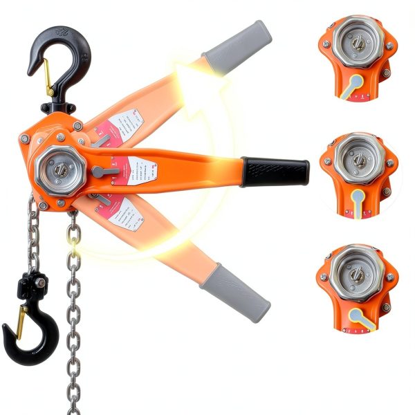 Lever Chain Hoist 3300 lbs 20 ft G80 Steel Ratchet by KITUYOTO-3