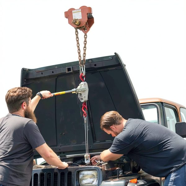 Cable Come Along Ratchet Winch Hoist Lug All 1.5 Ton Dual Line-4