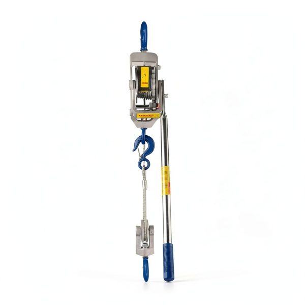 Lug-All 4000-20 Industrial-Grade Cable Come Along Ratchet Winch Hoist Featuring Double or Single Line Lift Capabilities With 2 Ton Capacity-2