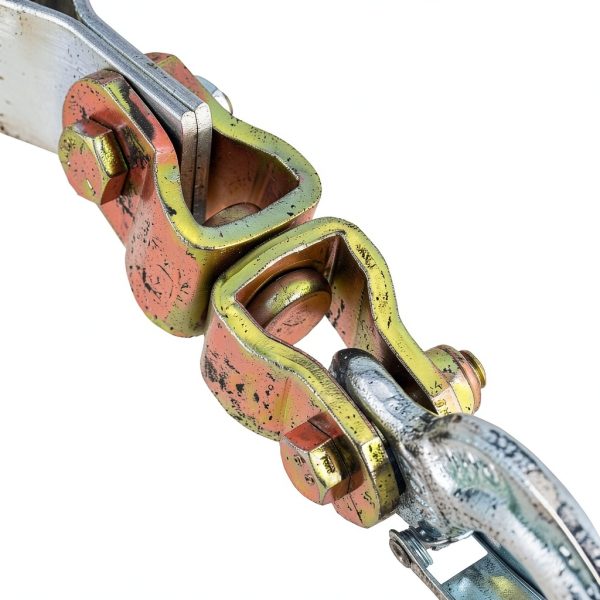 Maasdam 3/4 Ton Rope Puller with 20ft 0.5in Rope Ratchet Hoist-9