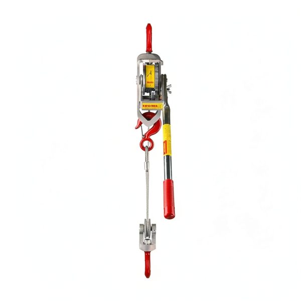 Lug-All 3000-10 Industrial-Grade Cable Come Along Ratchet Winch Hoist Featuring Double or Single Line Lift Capabilities With 1 1/2 Ton Capacity-1