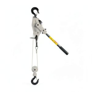 Lug-All 2250-20 Industrial-Grade Cable Come Along Ratchet Winch Hoist Featuring Double or Single Line Lift Capabilities With 1 1/8 Ton Capacity-0