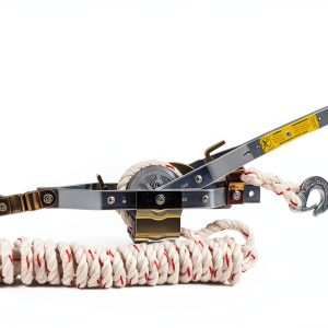 Maasdam 3/4 Ton Rope Puller with 20ft 0.5in Rope Ratchet Hoist-0
