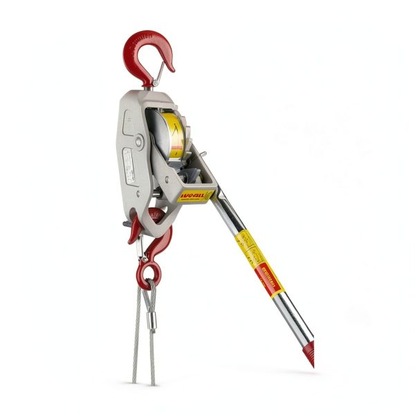 Lug-All 3000-10 Industrial-Grade Cable Come Along Ratchet Winch Hoist Featuring Double or Single Line Lift Capabilities With 1 1/2 Ton Capacity-2