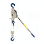 Lug-All 4000-20 Industrial-Grade Cable Come Along Ratchet Winch Hoist Featuring Double or Single Line Lift Capabilities With 2 Ton Capacity-0