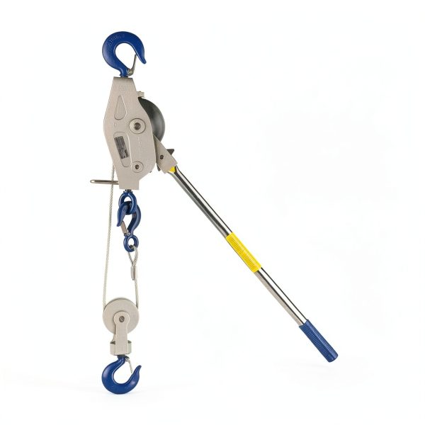 Lug-All 4000-20 Industrial-Grade Cable Come Along Ratchet Winch Hoist Featuring Double or Single Line Lift Capabilities With 2 Ton Capacity-0