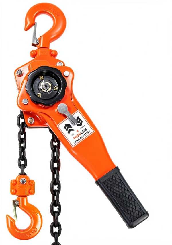 Lever Chain Hoist 1650lbs 10ft 3/4 ton Come Along Ratchet Puller Hoists for Heavy Duty Lifting-0