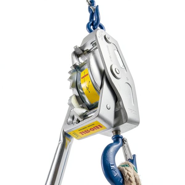 Lug-All 4000-20 Industrial-Grade Cable Come Along Ratchet Winch Hoist Featuring Double or Single Line Lift Capabilities With 2 Ton Capacity-6