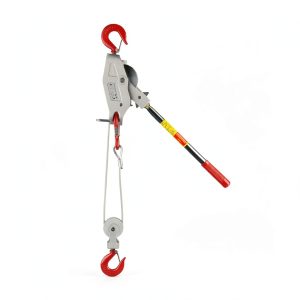 Lug-All 3000-10 Industrial-Grade Cable Come Along Ratchet Winch Hoist Featuring Double or Single Line Lift Capabilities With 1 1/2 Ton Capacity-0