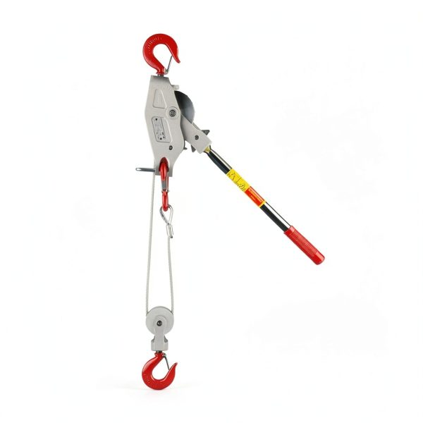 Lug-All 3000-10 Industrial-Grade Cable Come Along Ratchet Winch Hoist Featuring Double or Single Line Lift Capabilities With 1 1/2 Ton Capacity-0